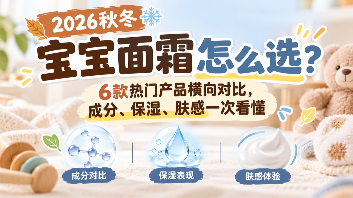 秋冬宝宝面霜选购主题插图:成分、保湿与肤感