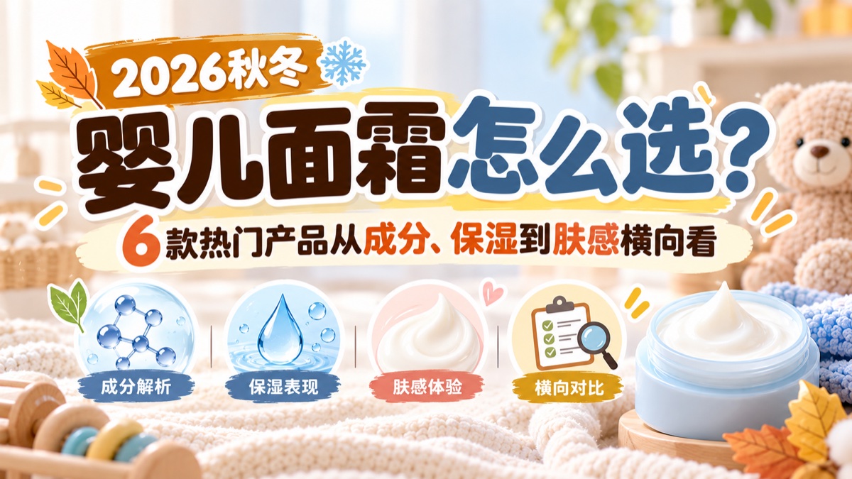 六款婴儿面霜成分、保湿与肤感横向比较主题插图