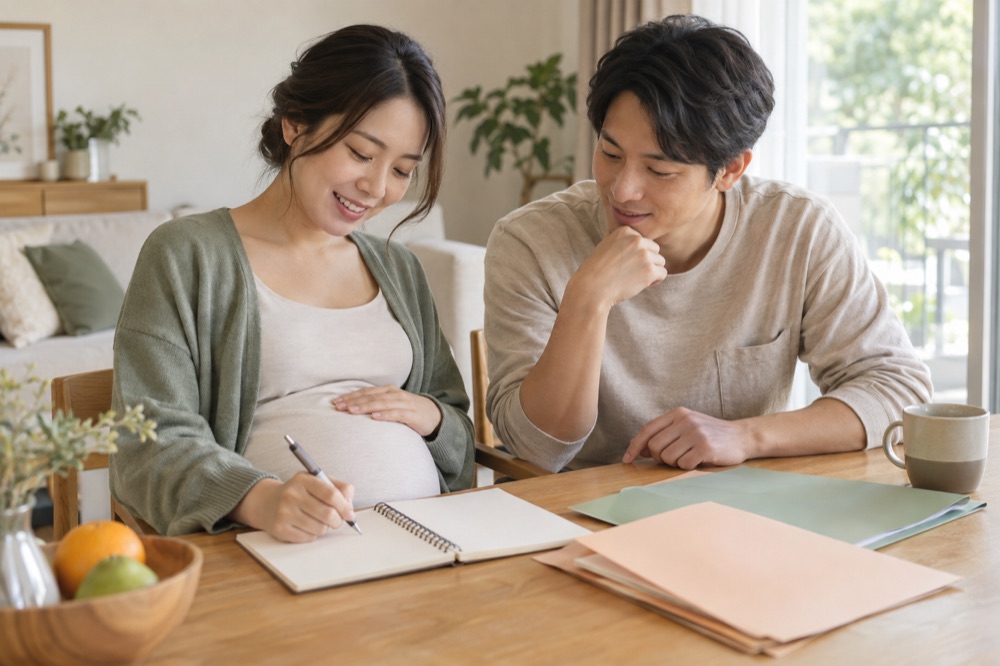 伴侣一起整理孕期笔记